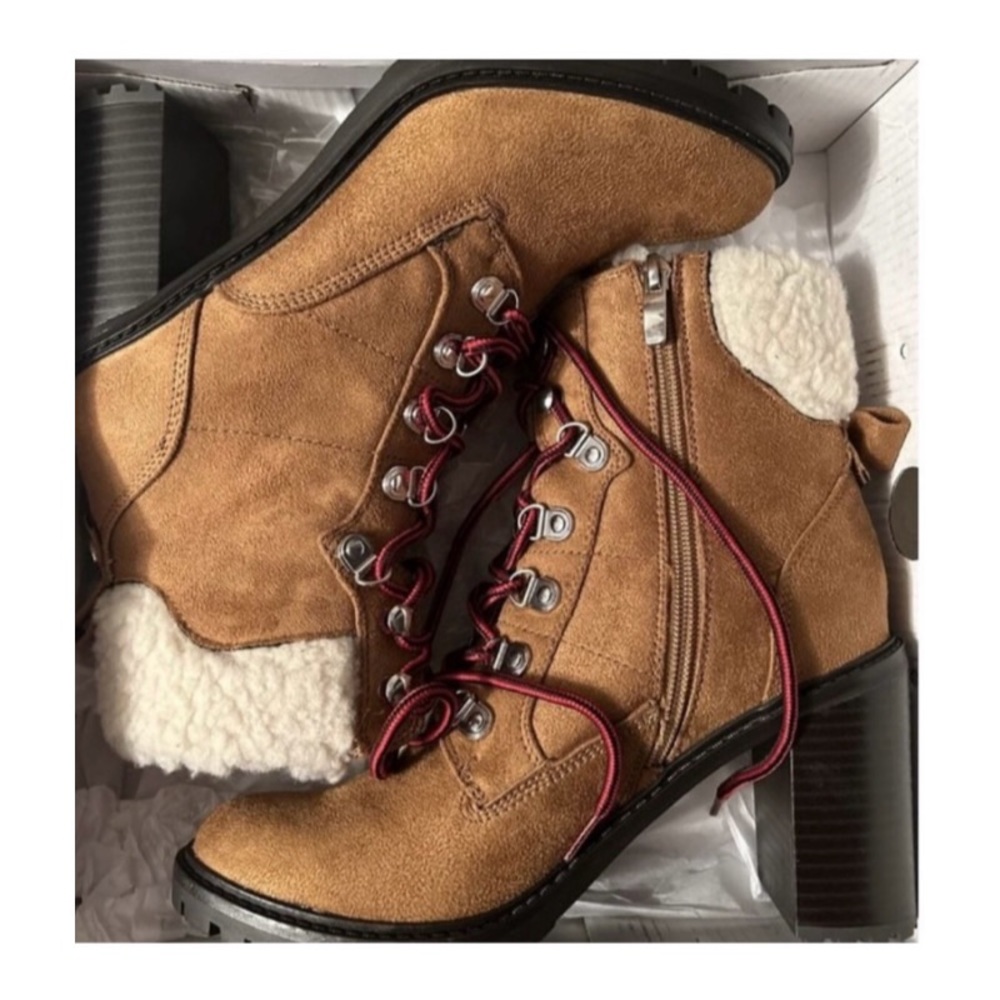 Nine West Peer Women's ……..Sherpa Cuff Ankle Boots